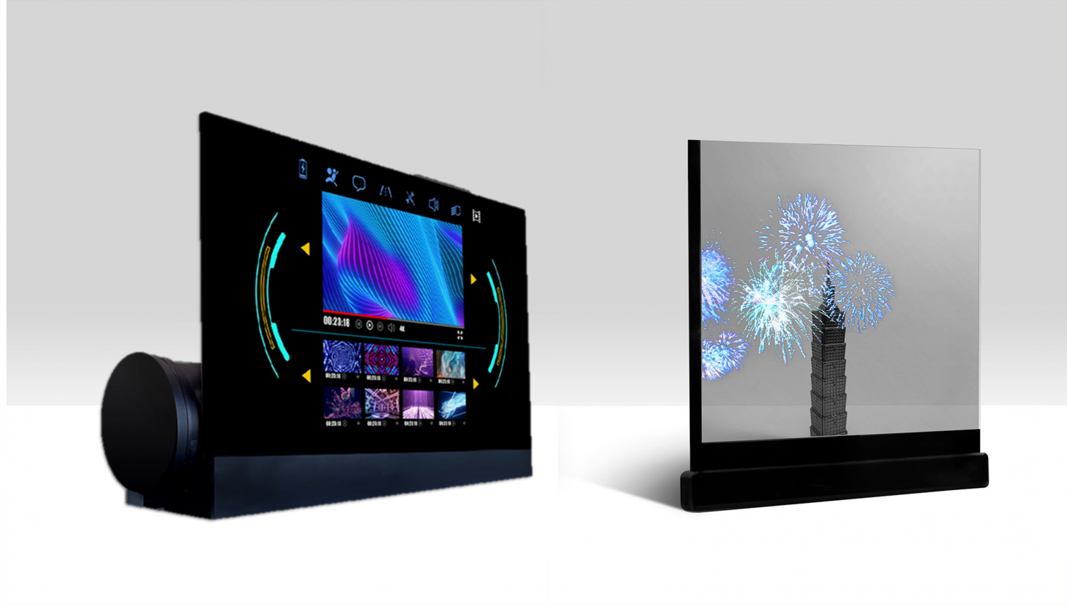 可卷式、折迭性、高透明